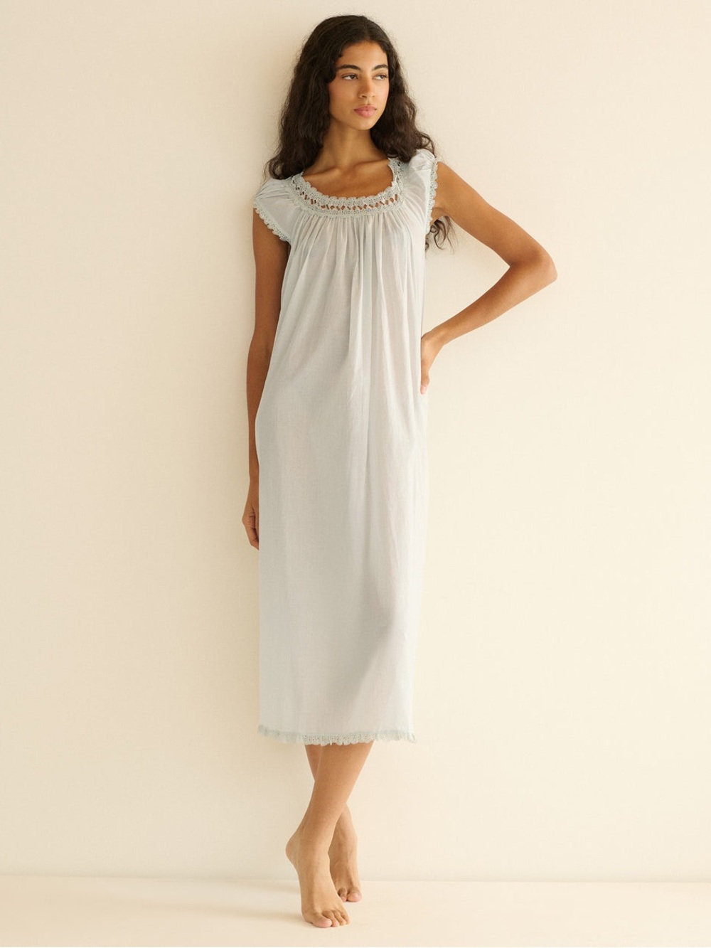 DOEN LUCILIA NIGHTGOWN -- RAIN DROP - Picture 2 of 6